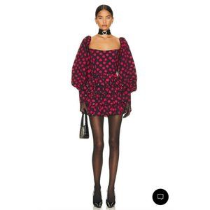 The New Arrivals by Ilkyaz Juliette Belted Dress Hearts Black